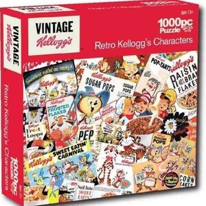 Vintage Kellogg's Retro Cereal Boxes Rice Krispies 1000 Piece Jigsaw Puzzle